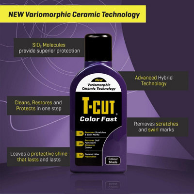 T-Cut Color Fast Purple Ceramic Wax Polish Scratch Remover Colour Enhancer