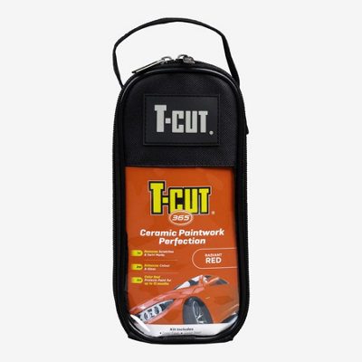 T-Cut Color Fast Red Ceramic Wax Polish Scratch Remover 500ml + Paint Sealant