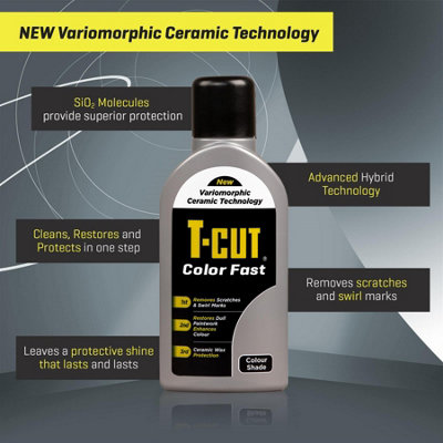 T-Cut Color Fast Silver Ceramic Wax Polish Scratch Remover 500ml + Paint Sealant - 5