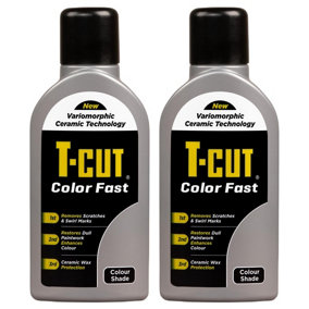 T-Cut Color Fast Silver Ceramic Wax Polish Scratch Remover Colour Enhancer x2