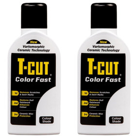 T-Cut Color Fast White Ceramic Wax Polish Scratch Remover Colour Enhancer x2