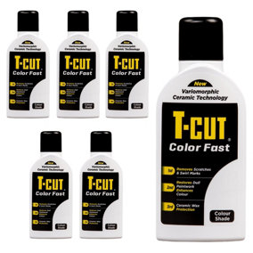 T-Cut Color Fast White Ceramic Wax Polish Scratch Remover Colour Enhancer x6
