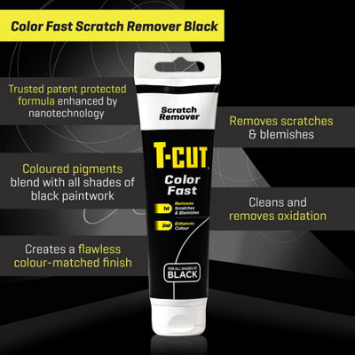 T-Cut Fast Scratch Scuff Blemish Remover Black Car Paint Cleaner Rejuvenates x2