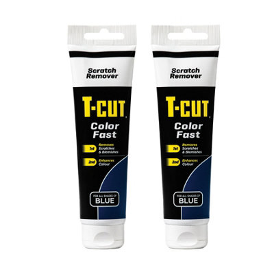 T-Cut Fast Scratch Scuff Blemish Remover Blue Car Paint Cleaner Rejuvenates x2