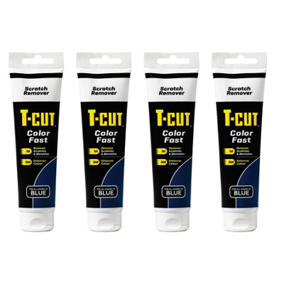 T-Cut Fast Scratch Scuff Blemish Remover Blue Car Paint Cleaner Rejuvenates x4