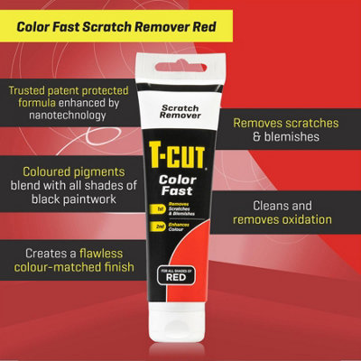 T-Cut Fast Scratch Scuff Blemish Remover Red Car Paint Cleaner Rejuvenates x2