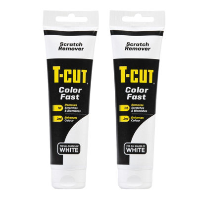 T-Cut Fast Scratch Scuff Blemish Remover White Car Paint Cleaner Rejuvenates x2