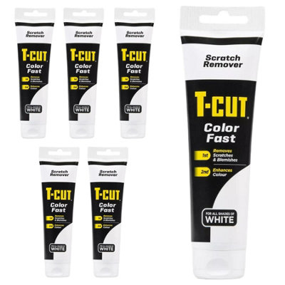 T-Cut Fast Scratch Scuff Blemish Remover White Car Paint Cleaner Rejuvenates x6