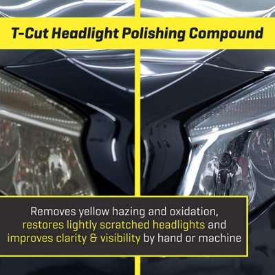 T-Cut Headlight Cleaning Polish Restores Yellowed & Scratched Light Lenses x4 - 4