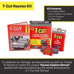 T-Cut Original Car Paintwork Restorer & Scratch Remover & Haynes Manual Guide