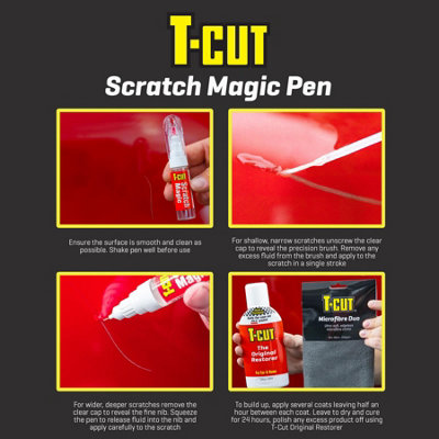 T-Cut Scratch Magic Pen Car Paintwork Repair Touch Up For All Colours ...