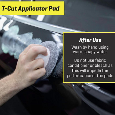 T-Cut Wax Sealant Cream Glaze Applicator Set with Handle Polish Buff Shine x6 - 7