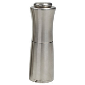 T&G CrushGrind Apollo Brushed Stainless Steel Salt Mill