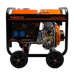 T-Mech 2kVA Portable Diesel Generator Open Frame