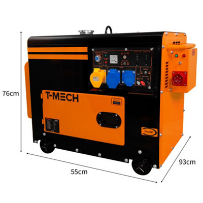 T-Mech Diesel Generator Silent Single Phase 230V inc ATS 2022