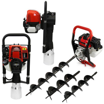 T-Mech Earth Auger & 4-Stroke Post Driver