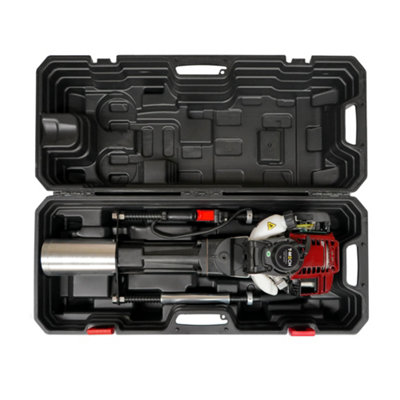 T-Mech Petrol Post Driver 4 Stroke Fence Knocker Pile Jack Hammer Heavy Duty