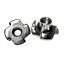 T Nuts Four Pronged Size: M4 x 8mm ( Pack of: 4 ) Tee Nuts Zinc Plated Steel Anchors Blind Nut Captive Inserts