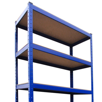 T-Rax Pack of 3 Garage Shelving Units - 5 Tier Heavy Duty Rack for Storage Steel Utility Shelves