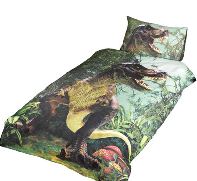 Dinosaur Duvet Quilt Cover Kids Cotton Rich Bedding Set - Urban Bedding