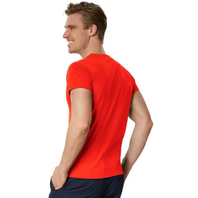T-Shirt - basic top for men -304258 - red XL