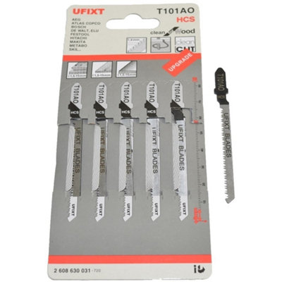 T101AO Jigsaw Blades 5 Pack - High Carbon Steel (HCS) for Precision ...