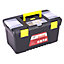 T16 Lockable Mobile Plastic Tool Chest Storage Box Organiser with Removable Tray