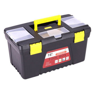 T16 Lockable Mobile Plastic Tool Chest Storage Box Organiser with ...