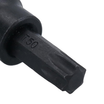 T50 Male Torx Star Impact Impacted Shallow Short Bit Socket 3/8in drive