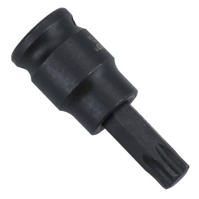 T50 Male Torx Star Impact Impacted Shallow Short Bit Socket 3/8in drive