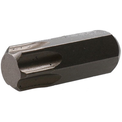 T55 Torx Star Bit 30mm Length 10mm Shank Chrome Vanadium Hardened Tip Cr-V