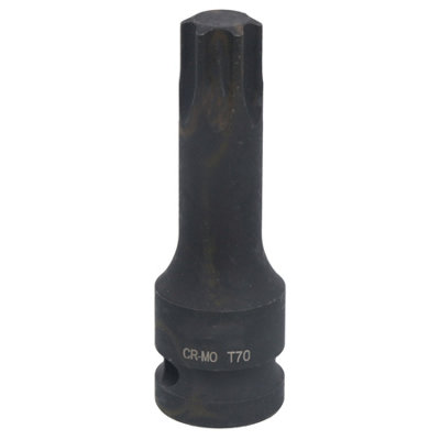 TORX T30 Bit 1/2 Zoll – 78 Mm Lang, Chrom-Vanadium-Stahl, Für Schwer Erreichbare Stellen