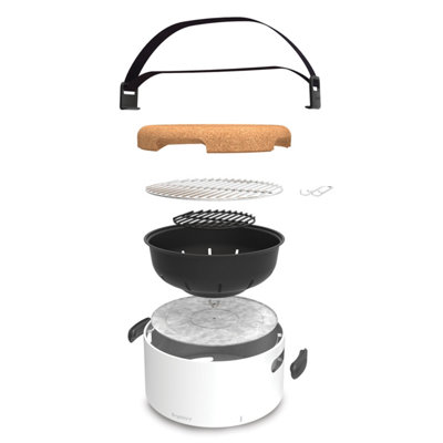 Table BBQ white Charcoal Outdoors from BergHOFF