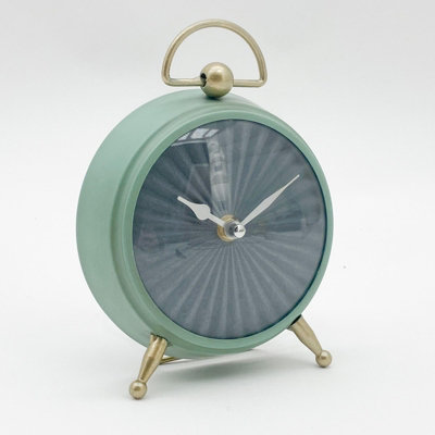 Table Clock - L5 x W19 x H22 cm - Sea Green