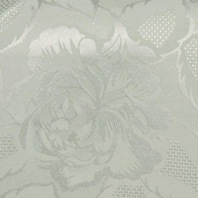 Table Cloth Damask Rose 63" Rd. White