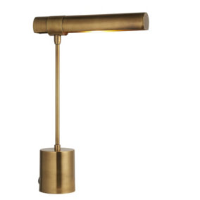 Table Lamp - Antique Solid Brass - 25W E14 - Bedside Task Light - Home Office
