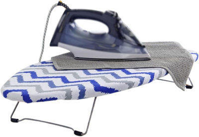 Table Top Ironing Board With Hook For Storage, Non-Slip Feet Ironing Board