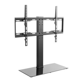 Table top TV-Stand in black, adjustable