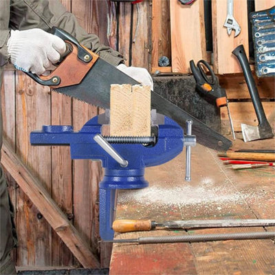 Table Vise 2.5 Inch Heavy Duty Work Bench Vice Swivel Base