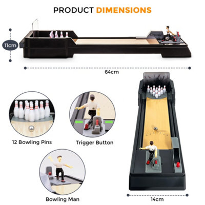 Tabletop Bowling Game Fun Party Gift for Kids & Adults, Desktop Office ...
