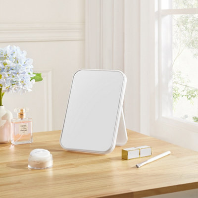 Tabletop Foldable Protable Makeup Mirror Vanity Mirror 21.5 cm x 14.5 cm