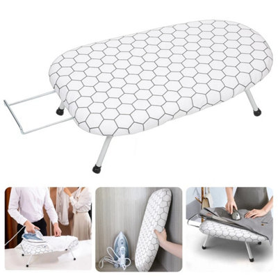 Tabletop Ironing Board Home Travel Compact Mini Table Top Iron Board
