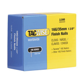 Tacwise 0319 16g Straight Nails 40mm x2500 16 Gauge DBN600ZJ DFN50V M18CN16GA