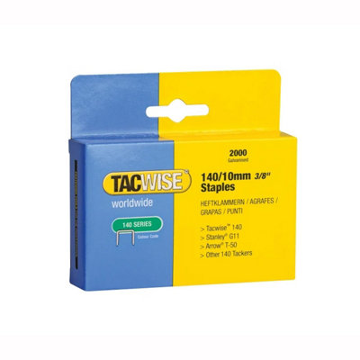 Tacwise 0347 140 Heavy-Duty Staples 10mm (Type T50 G) (Pack 2000) TAC0347