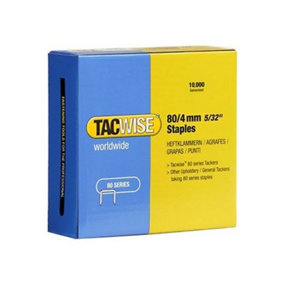 Tacwise 0380 Type 80 Box of 10,000 Staples 4mm for A8016V A8016LN