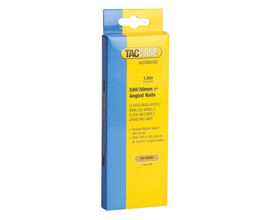 Tacwise 0485 500 Series 18G 50mm Angled Nails for Ace & K 18G Angled Brad Nailer