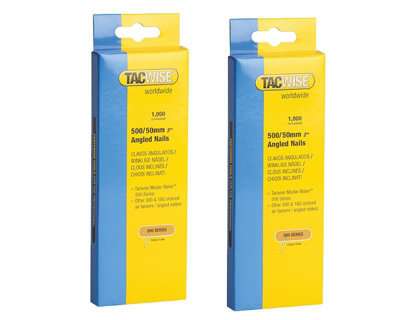 Tacwise 0485 x 2 500 Series 18 Gauge 50mm Angled Nails Pack of 2000