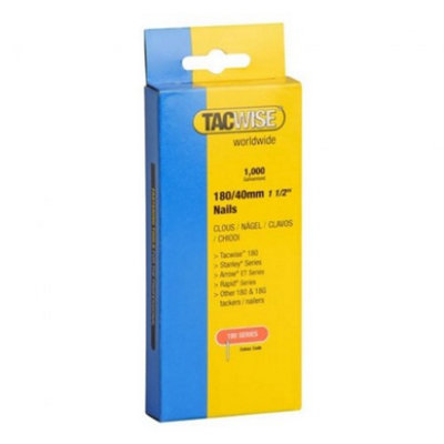 Tacwise 0747 18G 40mm Brad Nails Galvanised 1000 Pack - DGN50V Ranger Combi