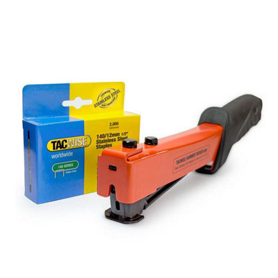 Tacwise 1262 A54 Hammer Staple Tacker Heavy Duty 2000 x 12mm Staples - 140 T50