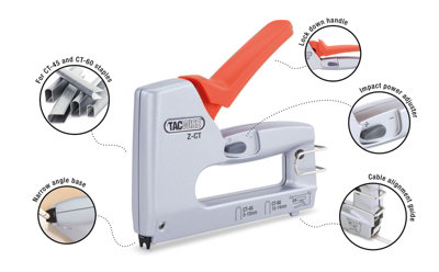Tacwise 1749 Z-CT Duo Metal CT-45 CT-60 Cable Tacker - T18